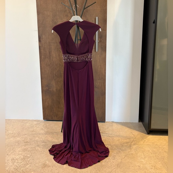 Xscape Deep Purple Backless Dress - Picture 6 of 10